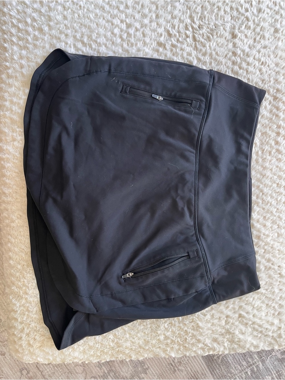 Athleta Black Women's Skort with Zip Pockets